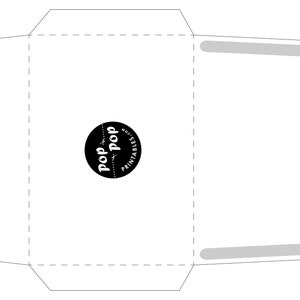 Enveloppe DIY vierge facile pour cartes C5 /// Enveloppe A8 imprimable, téléchargement immédiat - Grande enveloppe pour le travail, l'école, une fête d'enfants, etc. (convient également au format A7)