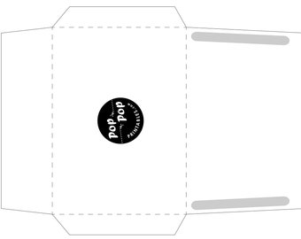 Easy blank DIY C5 Card Envelope /// A8 Envelope printable instant download - Large Envelope for work, school, kids party, etc (also fits A7)