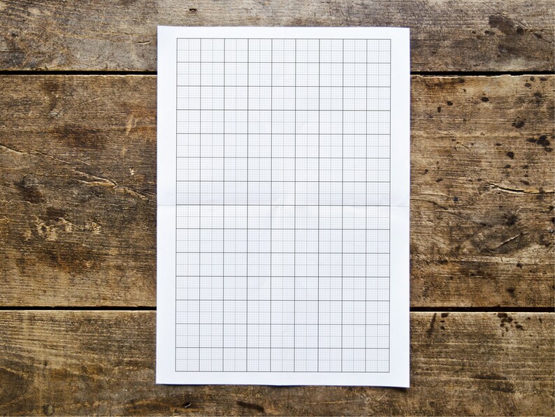 PRINTABLE Easy A5 Blank Grid Graph and Dot Grid Printable | Etsy