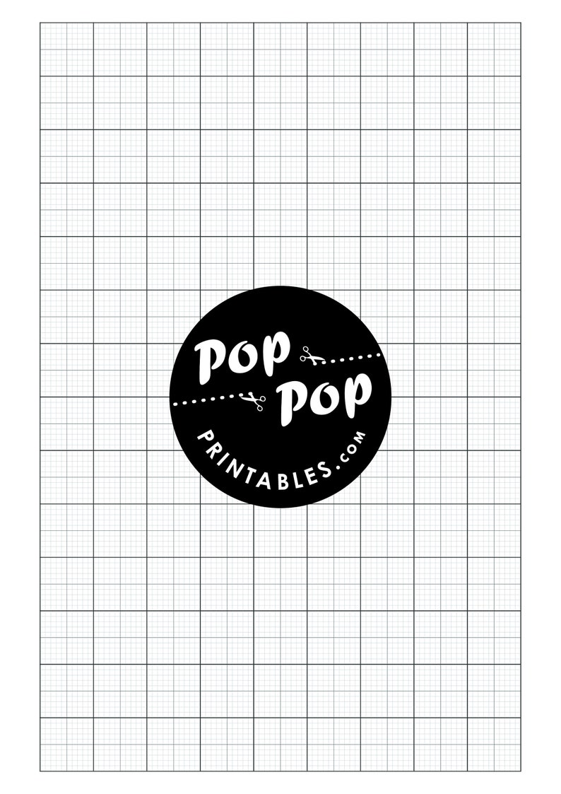 download grid graph dot grid printable paper a5 a4 a3 etsy