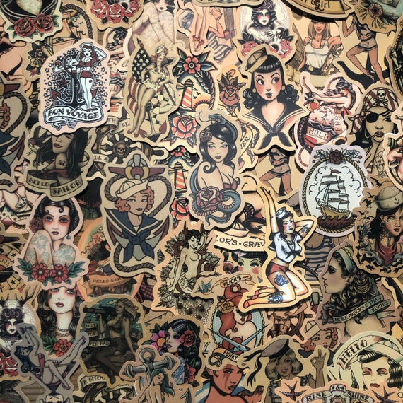 30 Sailor Pirate Prison Stickers Random Sticker Bomb /// - Etsy