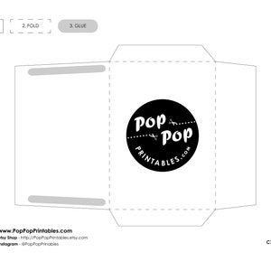 PRINTABLE C7 Envelope Instant Download /// Quick & Easy Envelope Template Digital File, Small Envelope, Party Envelope, Blank Envelope, Card