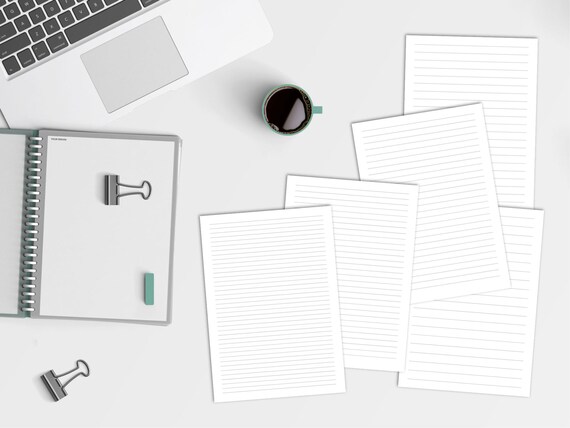 easy a5 blank lined paper instant download writing paper insert digital download print at home lined paper lined paper printable insert lined paper to print