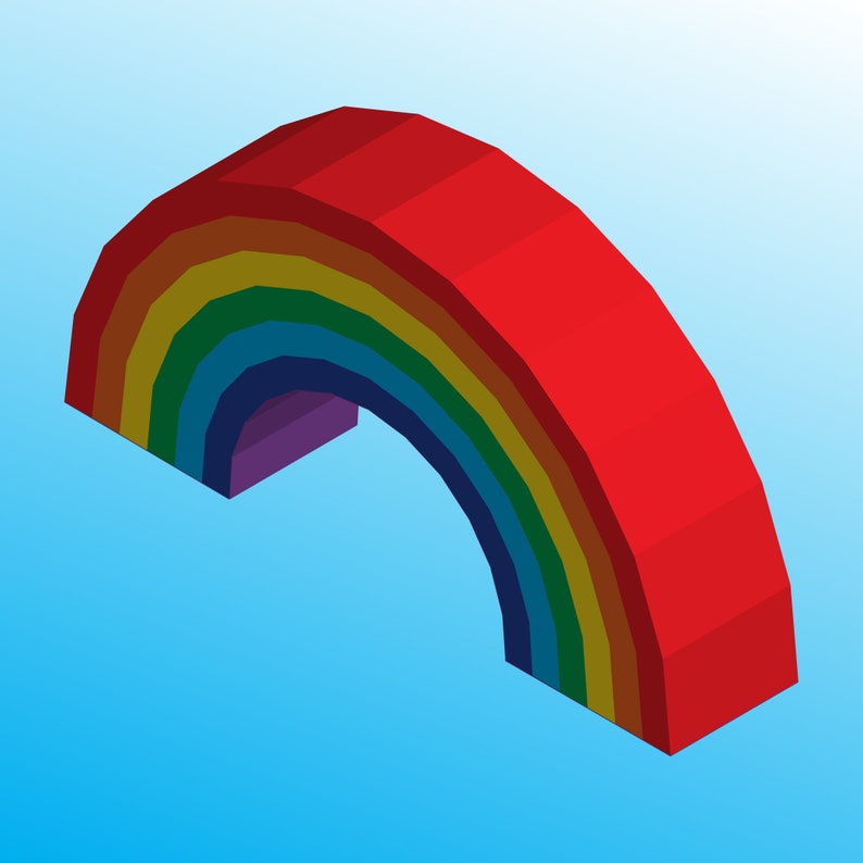 Printable Rainbow Pinata DIY /// easy homemade piñata template Etsy