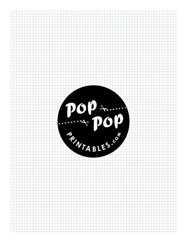 Easy Blank Grid Graph and Dot Grid PRINTABLE Paper Half, Letter ...