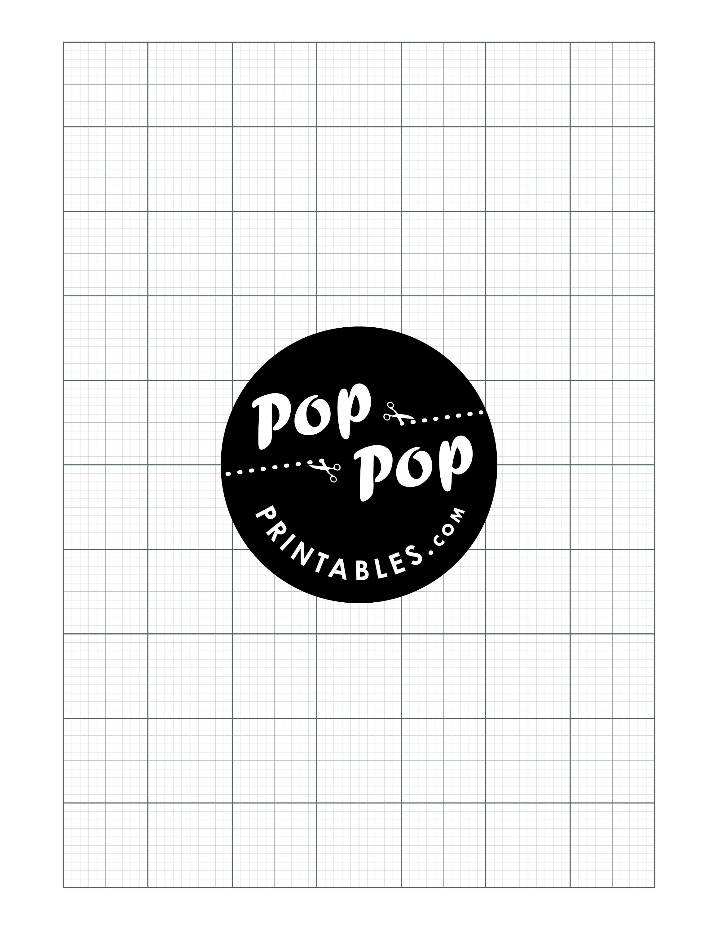 Easy Blank Grid Graph and Dot Grid PRINTABLE Paper Half, Letter ...