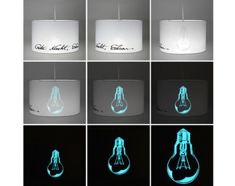 Lampenschirm Gute Nacht Edison-Glow in the Dark