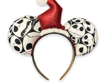 Sandy Claws Ears, Jack Skellington Santa Ears, Jack Skellington Ears, Disney Ears, Halloween Ears, Christmas Ears