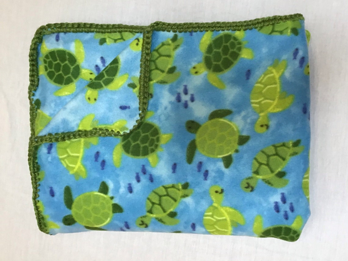 Turtle fleece blanket Turtle fleece throw adult/ child Etsy