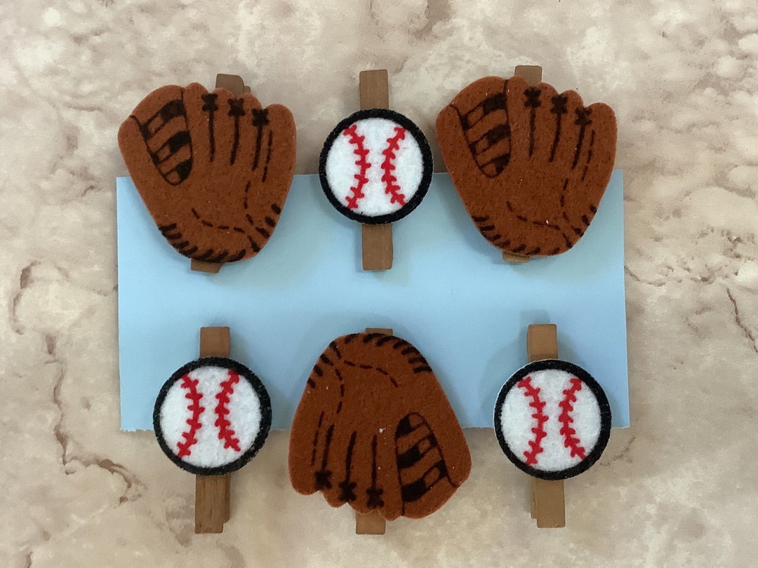 Sports, Baseball Clothespin Tag Holder, Sports, Baseball Clothespin