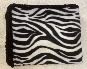 Zebra pattern fleece blanket, Zebra pattern fleece throw, adult/ child   fleece blanket- throw, blanket , soft blanket/throw, large blanket