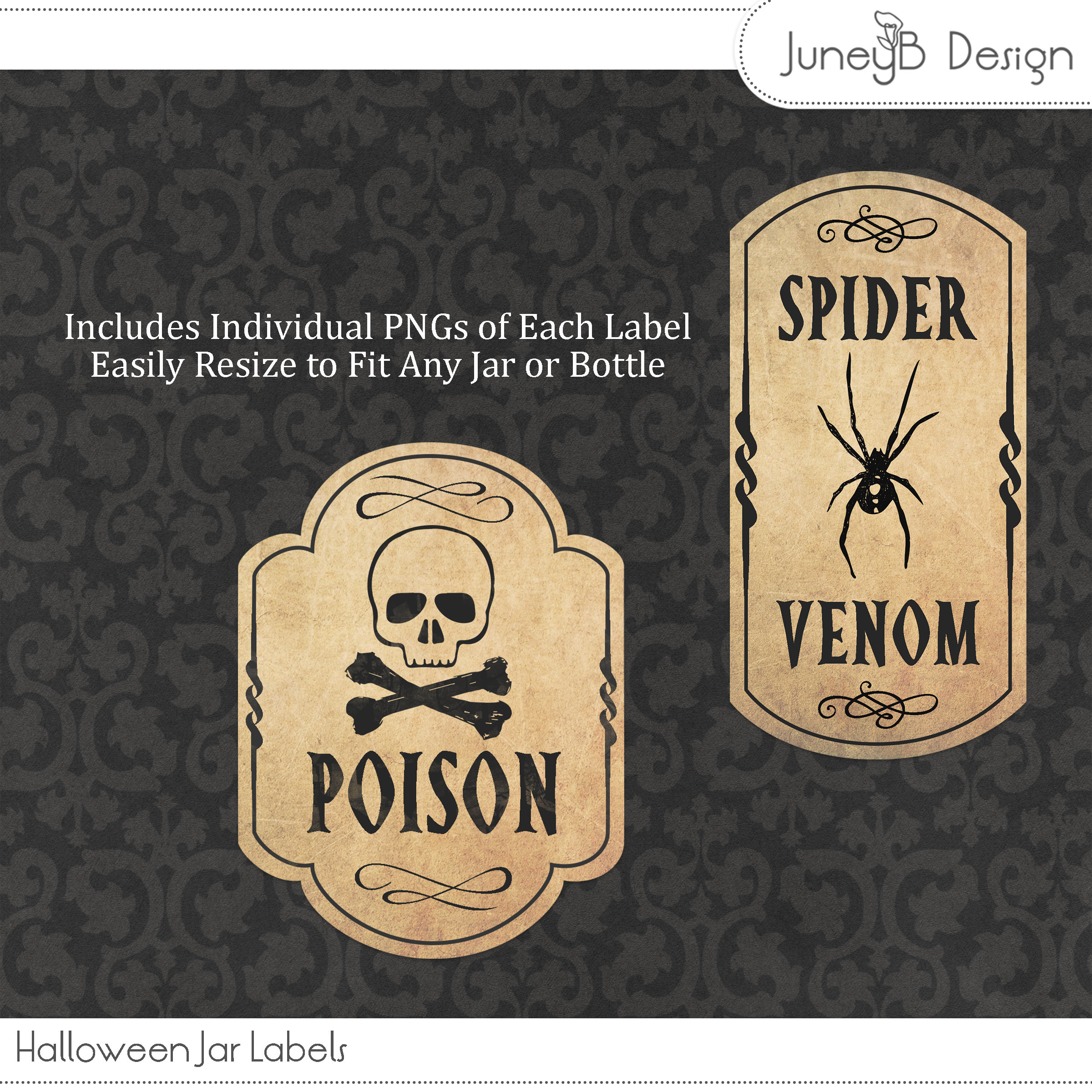 Halloween Jar Labels Vintage Apothecary Jar Labels Printable - Etsy