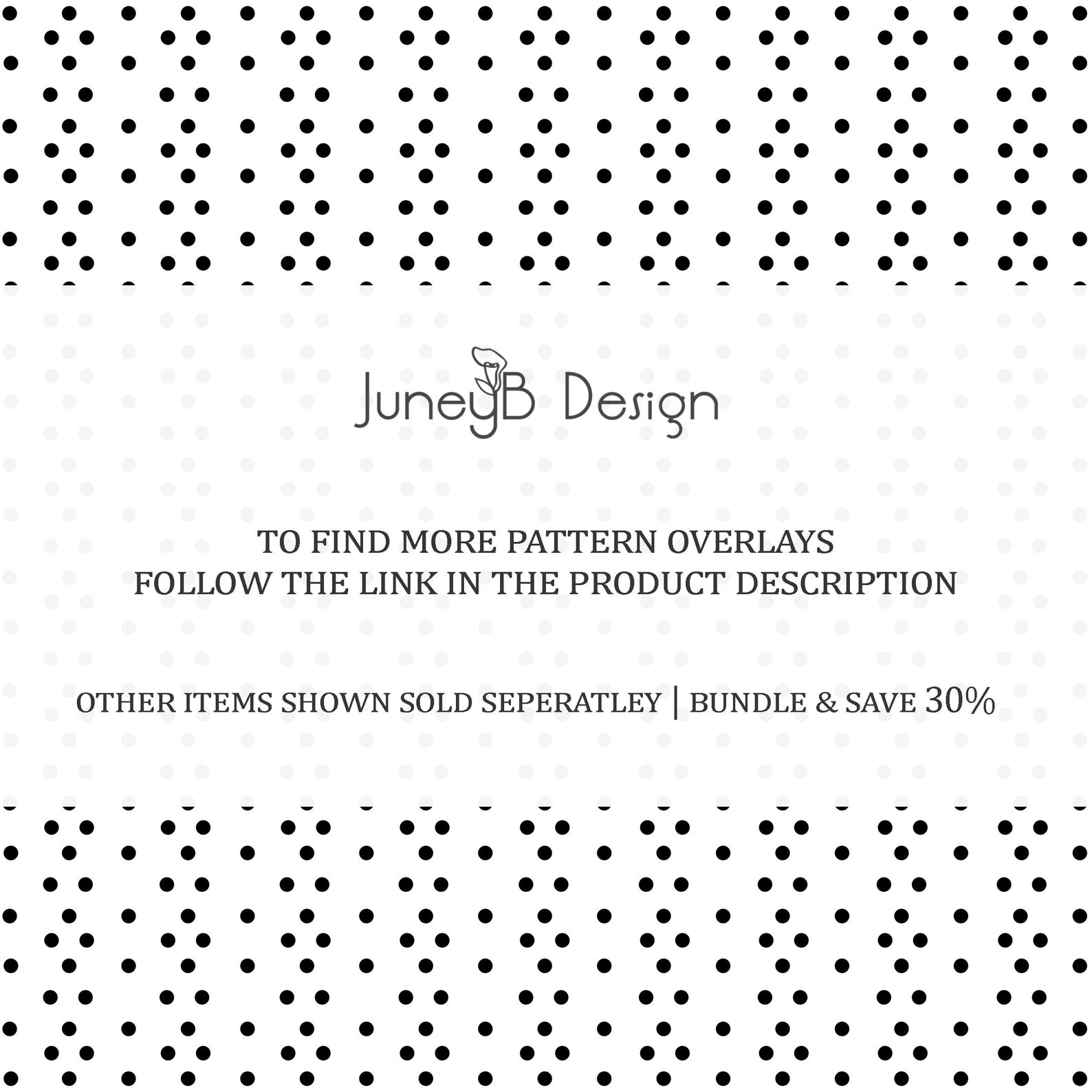 Polka Dot Patterns Dot Pattern Overlays Digital Black and | Etsy