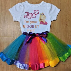 jojo siwa rainbow tutu dress