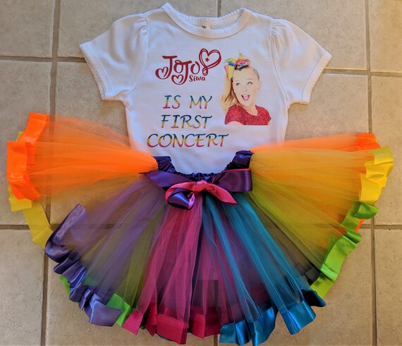 Jojo Siwa outfit Jojo Siwa rainbow tutu Jojo Siwa girls | Etsy