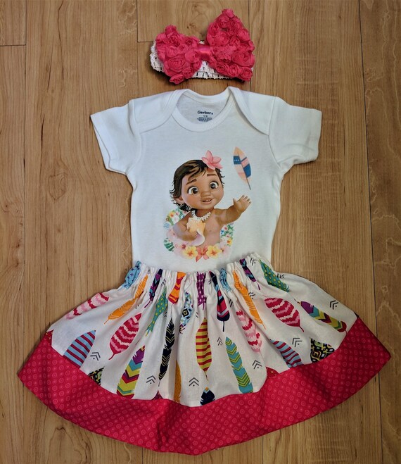 baby moana birthday outfit