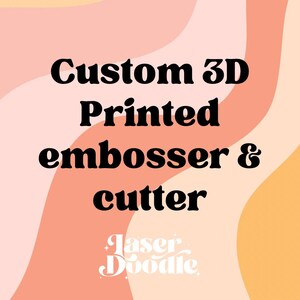 Custom Embosser and Cutter, fondant stamp, cookie, cupcake, cookie cutter, custom cookie cutter, bespoke order, fondant embosser