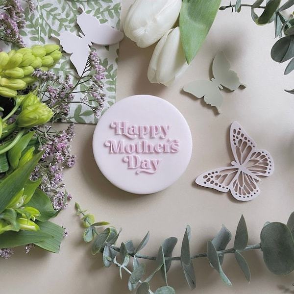 Happy Mother’s Day Embosser Acrylic stamp for cookie cupcake