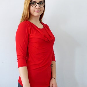 LYDIA Nursing Breastfeeding Cowl Neck top 13 colours