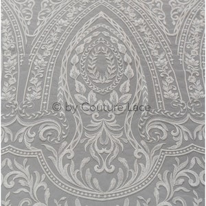 L19-050 // Oriental lace fabric, wedding lace fabric, bridal ornate lace, Couture Lace, australian bridal dress designer lace, wedding dress image 1