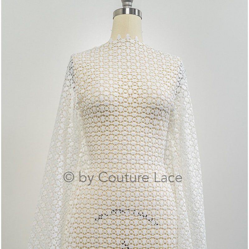 Crochet Lace Fabric Etsy