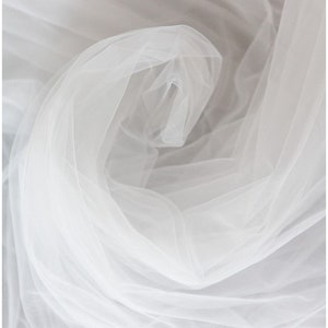 F18-003-18 // 3.1M wide, very soft and amazing tulle fabric for bridal veils and wedding dresses, Soft mesh fabric, silk tulle, veil tulle