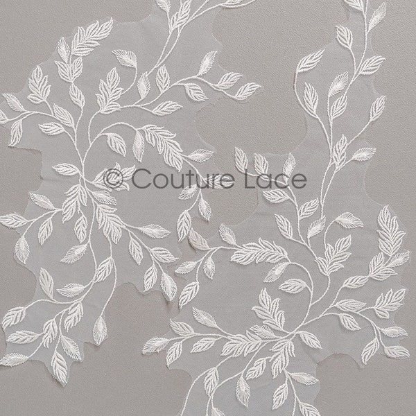 A22-263 // patch romantique en dentelle de fleurs sauvages / applique de fleurs sauvages en coton / dentelle de mariée appliquée / appliques de fleurs sauvages de mariée