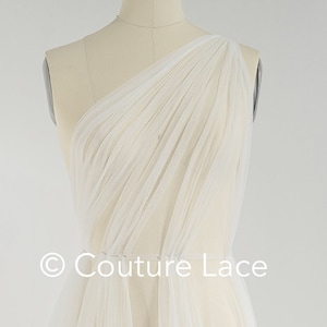 R-198-6// 3,2 M de largura, tecido de tule pesado, muito macio e incrível para véus de noiva e vestidos de noiva, tecido de malha macia, tule de véu