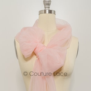 R-147-24 // BRIGHT CORAL - 160cm/62&quot; wide very soft tulle fabric for bridal veils and wedding dresses, Soft mesh fabric