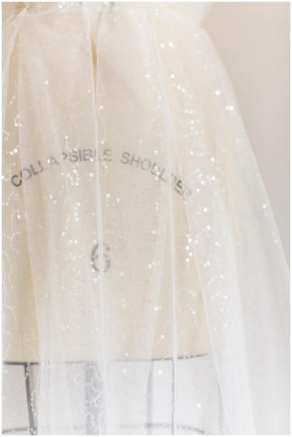 sequined tulle