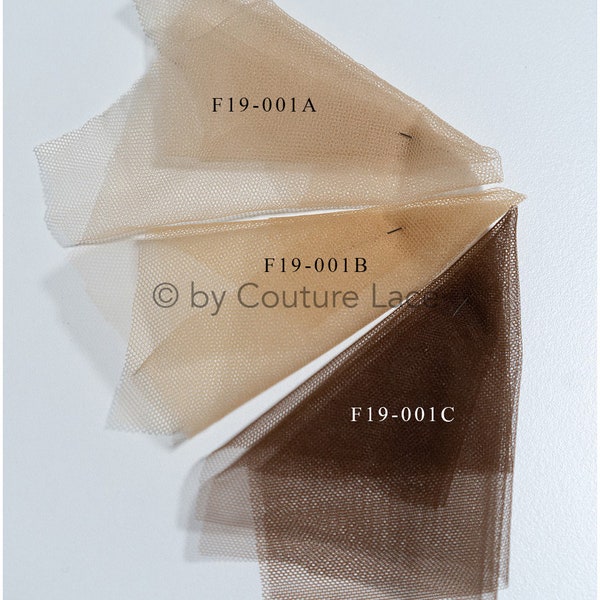 F19-001A // Skintone tulle, Illusion tulle fabric, Illusion back tulle, Skintulle, skin color mesh fabric, Nylon skin toned tulle