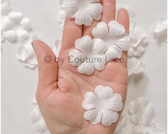 14 g. Fleurs en dentelle 3D/ fleurs 3D à coudre/ application de dentelle de fleurs 3D/ application de dentelle pour robe de mariée// A24-428