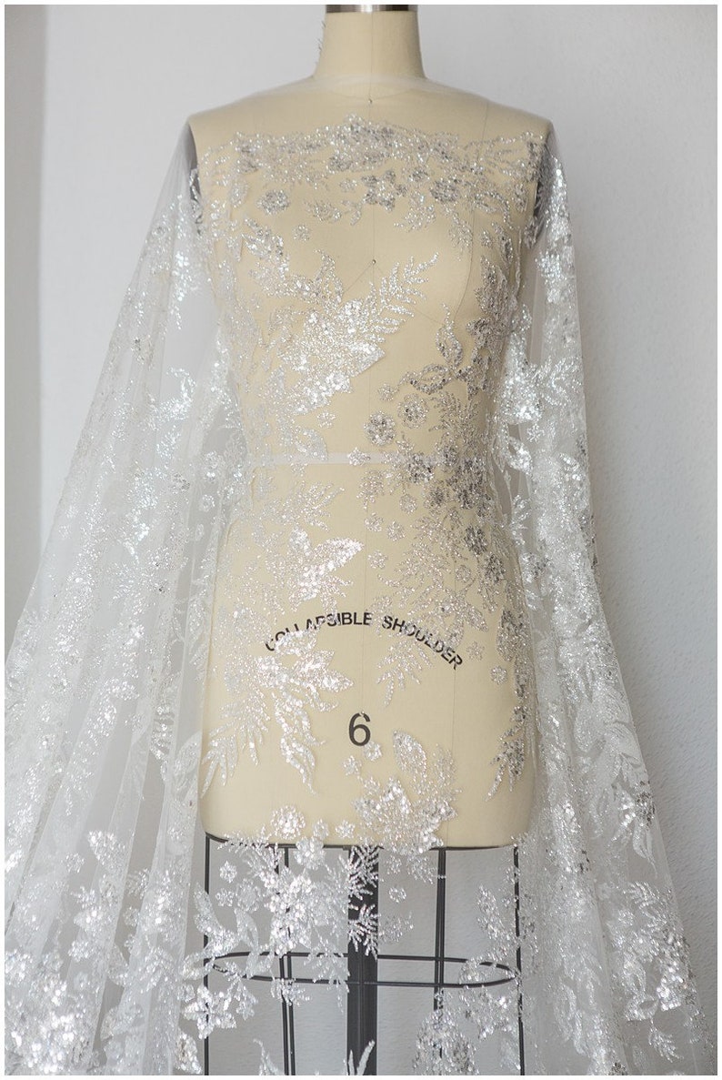 glitter fabric for gown