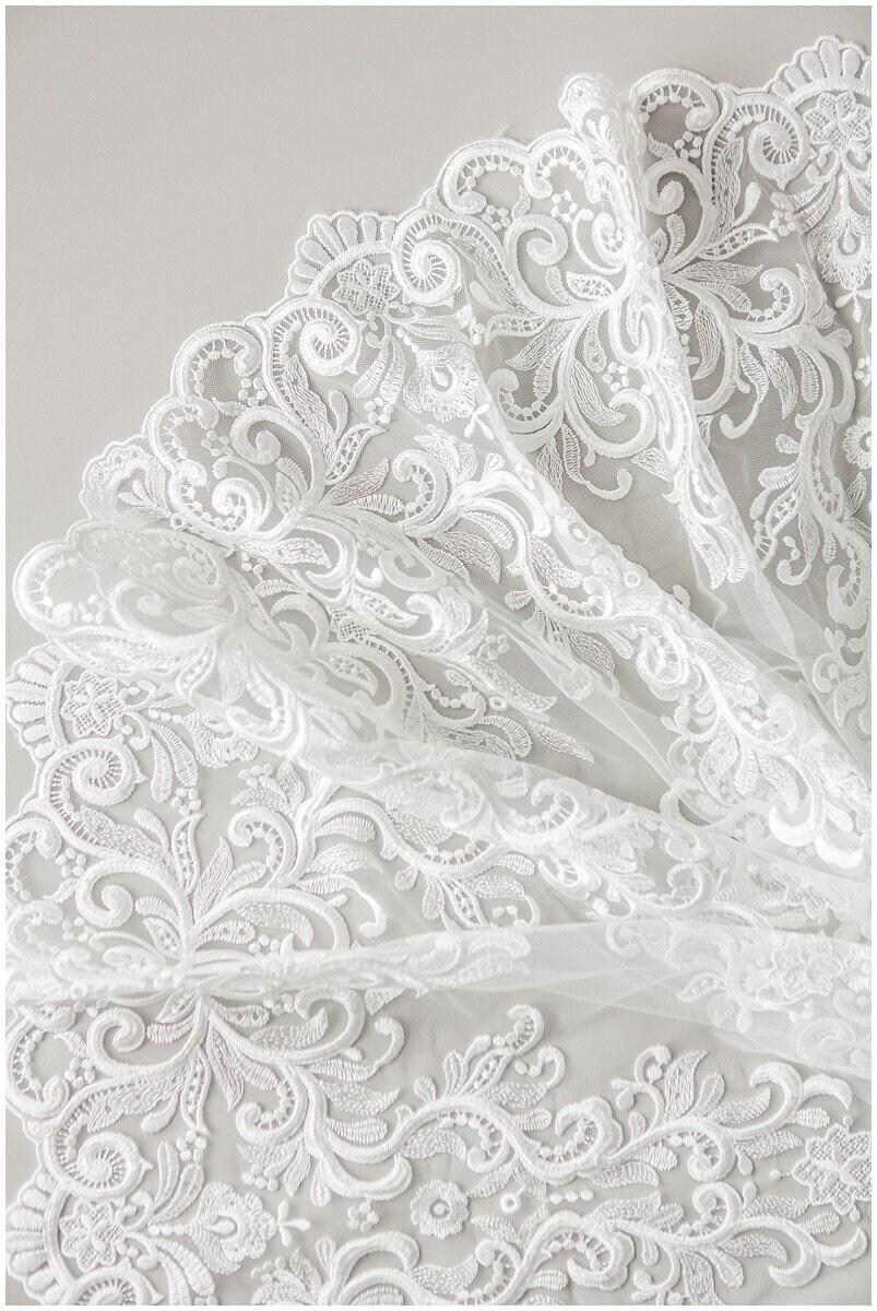 Heavy embroidered lace fabric bridal lace fabric Corded Etsy