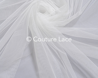 R-198-6// BOLT 27yds/ 3.2M wide, heavy very soft and amazing tulle fabric for bridal veils and wedding dresses, Soft mesh fabric, veil tulle