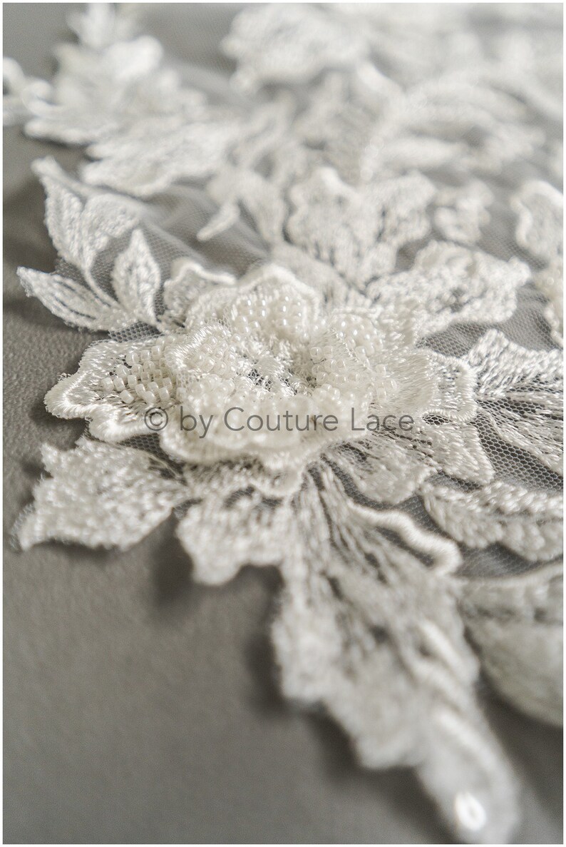 beaded flower applique