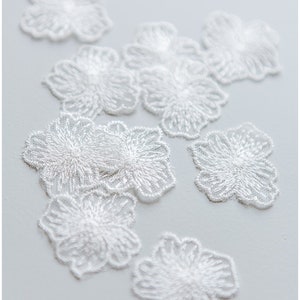 A17-115 //10 Stk. 3D Spitze Blume Aufnäher, 3D Spitze Blume Aufnäher, 3D Spitze Blume, 3D Spitze Blume, Hochzeitskleid Spitze Applikation, 3D Spitze Blume