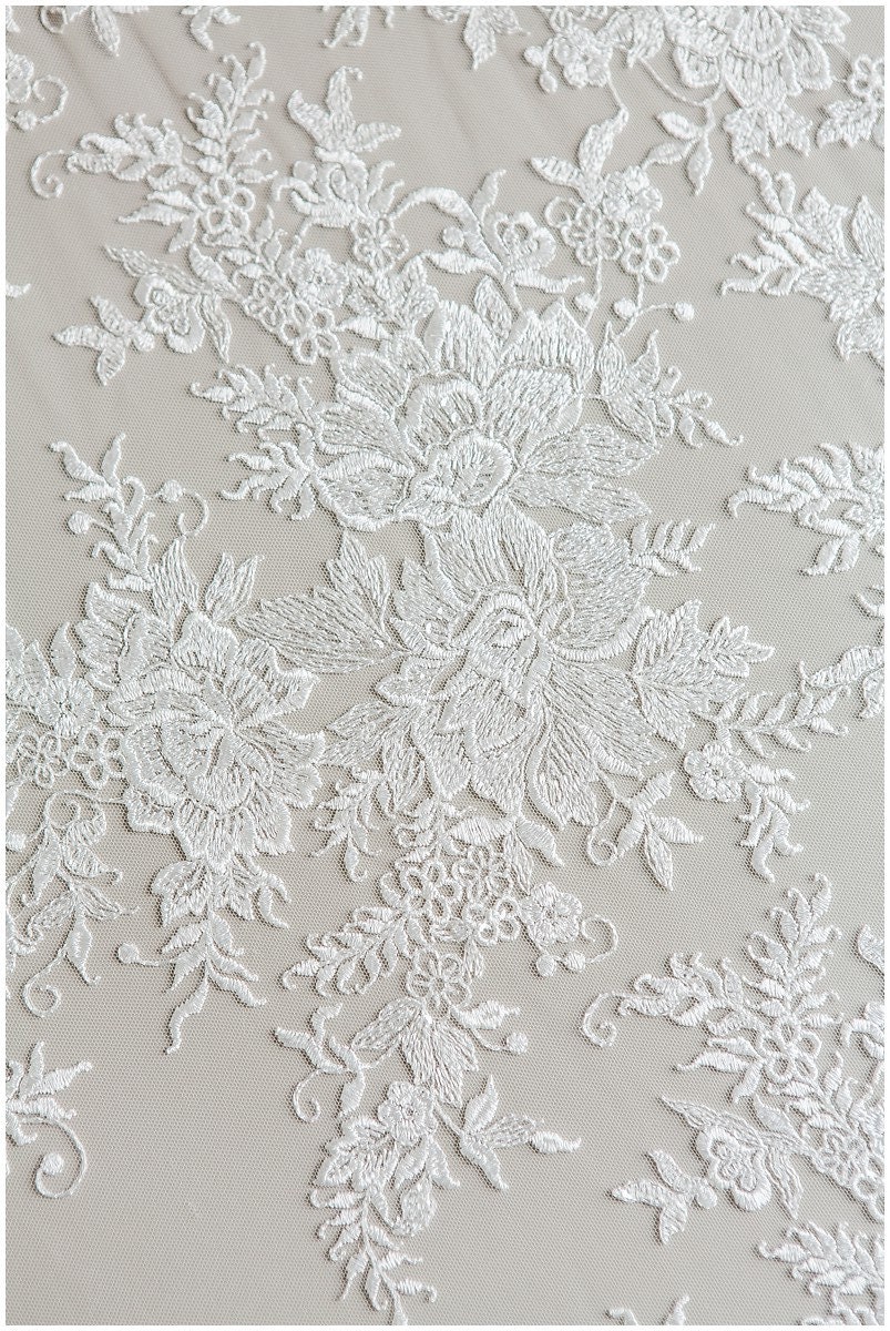 Romantic flower lace fabric wedding dress lace fabric bridal Etsy