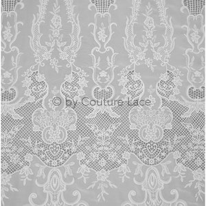 L20-392 // Crochet lace fabric, boho lace fabric, Guipure boho bridal lace, Chiffon lace fabric, vintage bridal lace, macrame lace