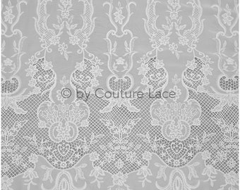 L20-392 // Crochet lace fabric, boho lace fabric, Guipure boho bridal lace, Chiffon lace fabric, vintage bridal lace, macrame lace
