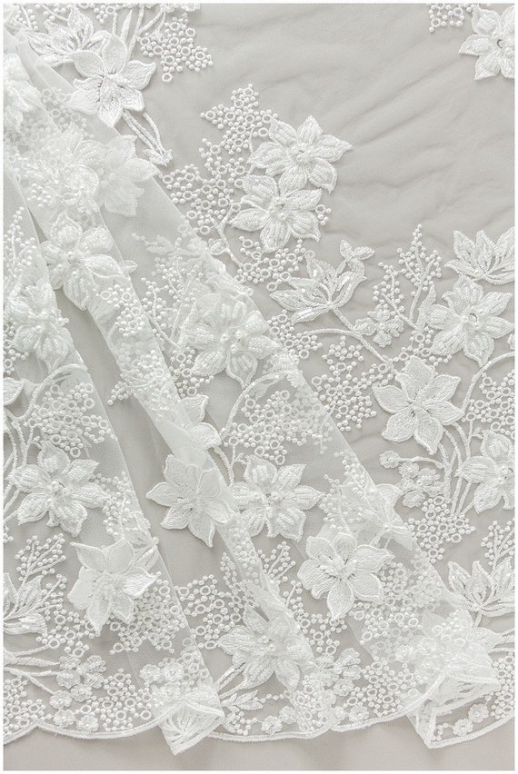 White wedding lace fabric Clearance