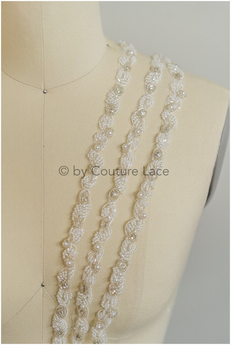 beaded bridal trim