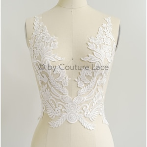 A22-316 // romantic boho flower lace patch/ cotton flower applique/ wedding dress lace appliqué/ bridal flower applique