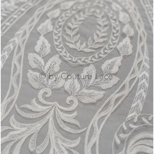 L19-050 // Oriental lace fabric, wedding lace fabric, bridal ornate lace, Couture Lace, australian bridal dress designer lace, wedding dress image 4