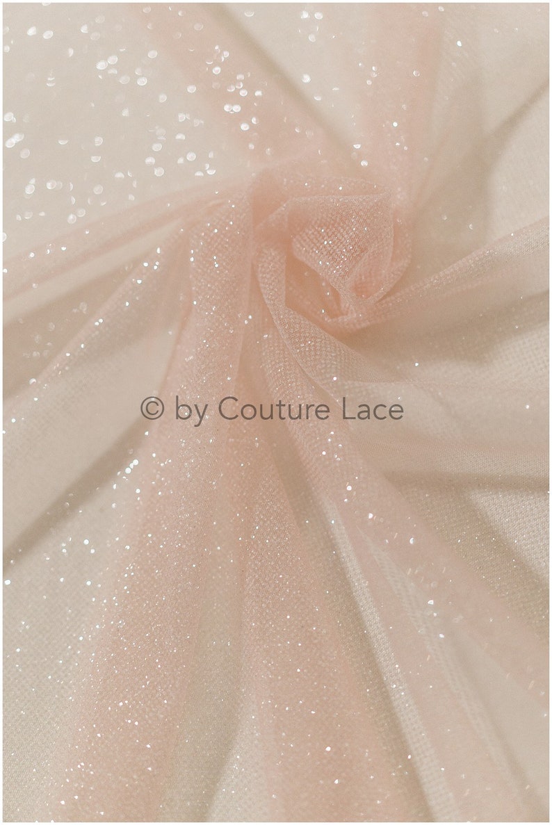 blush sparkle tulle