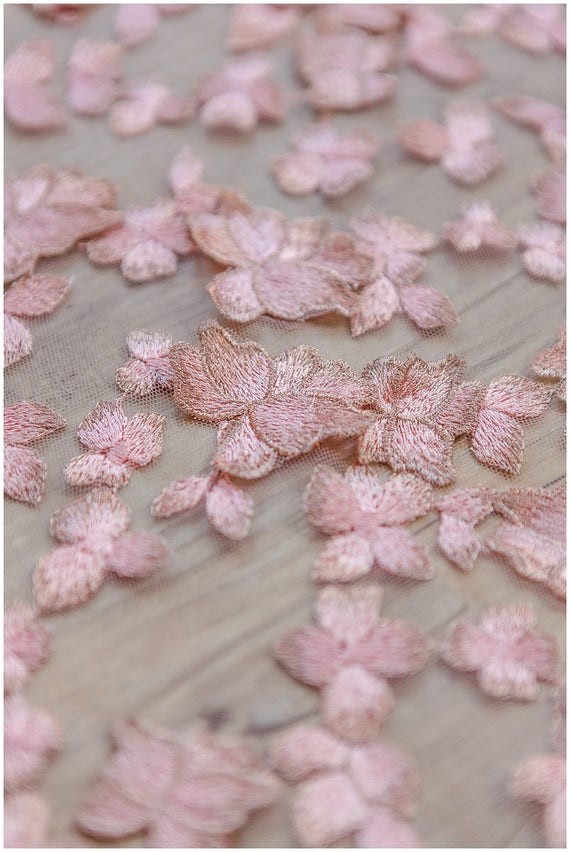 4 Yards 8/" Wide Lovely Very Soft No Stretch Lace Baby Pink 078