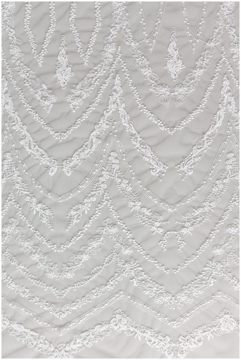 Beaded bridal lace fabric Clearance