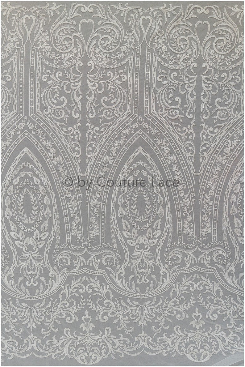 L19-050 // Oriental lace fabric, wedding lace fabric, bridal ornate lace, Couture Lace, australian bridal dress designer lace, wedding dress image 8