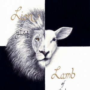 The Lion and The Lamb - Print of Original Artwork