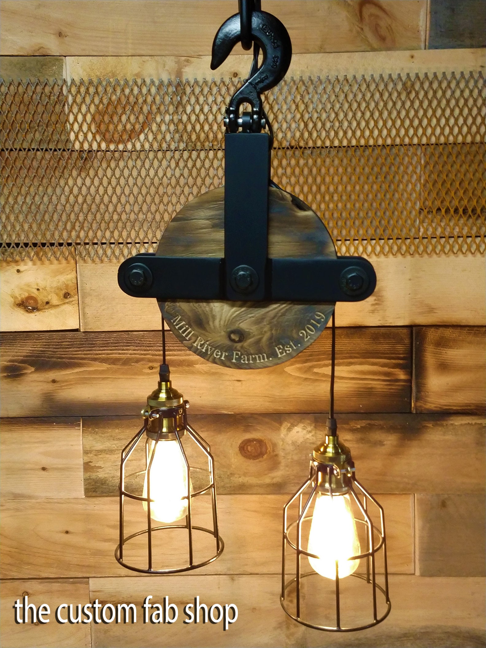 Ceiling Pulley light | Etsy